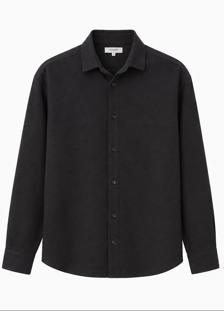 RICE linen button-up