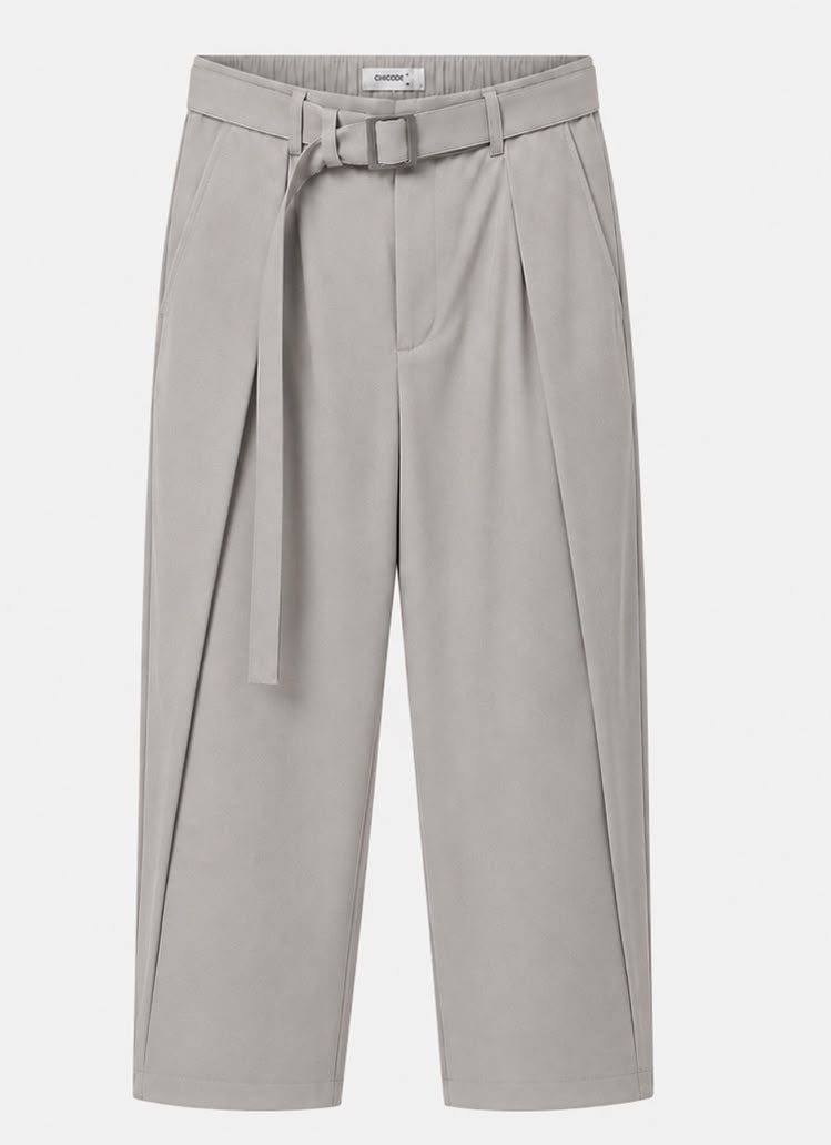 Belted Tailored Pants