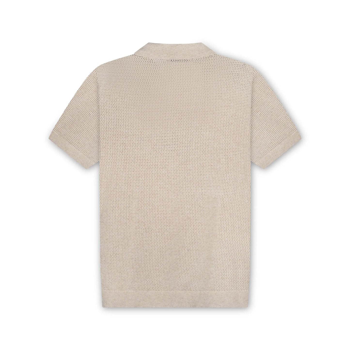 Textured Knit Polo Shirt CHICODE