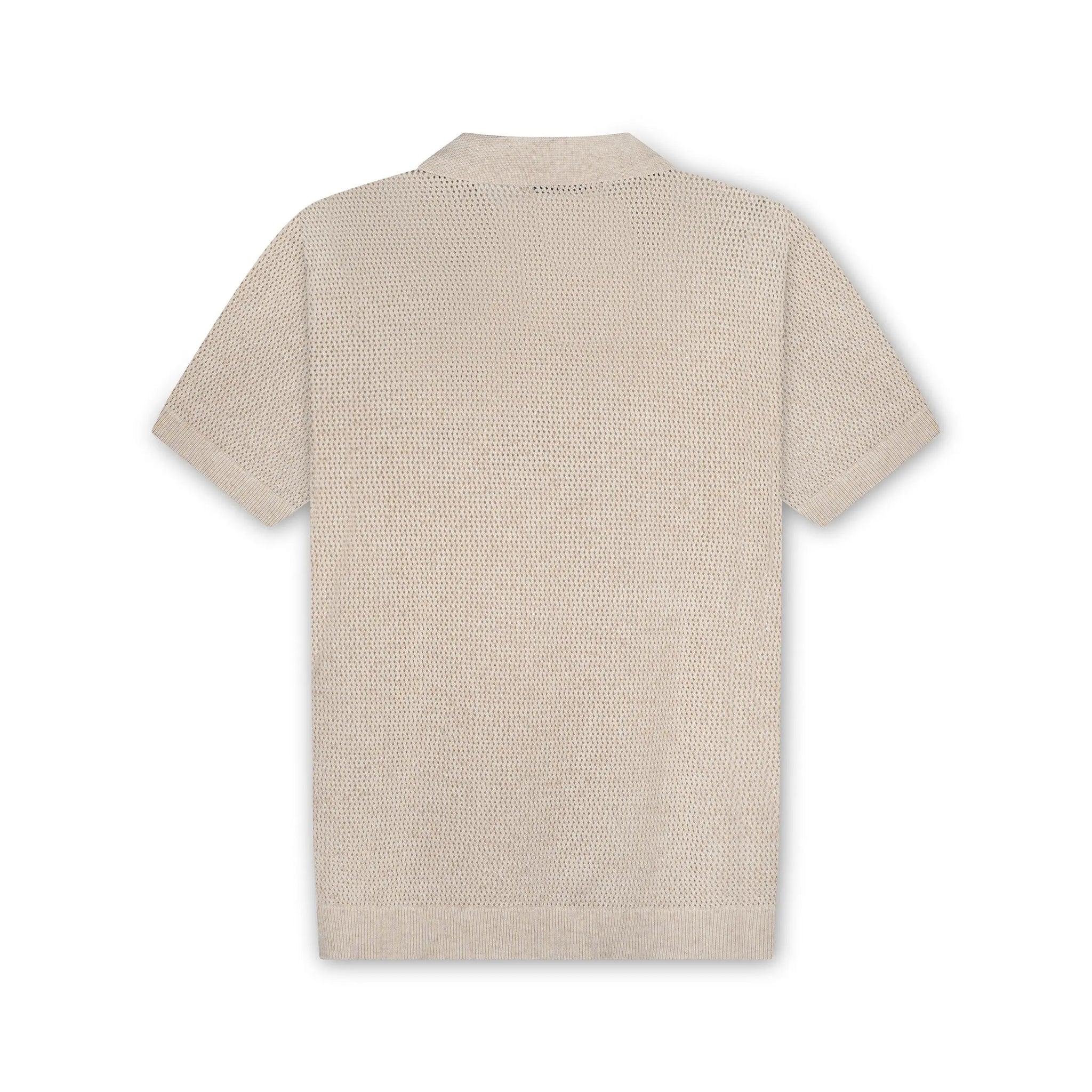 Textured Knit Polo Shirt CHICODE