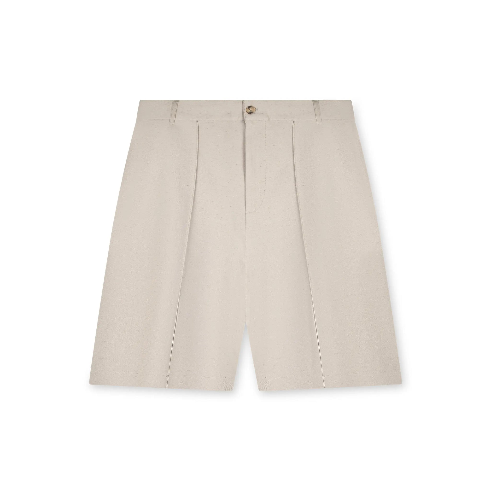 Tailored Pleated Linen Shorts CHICODE