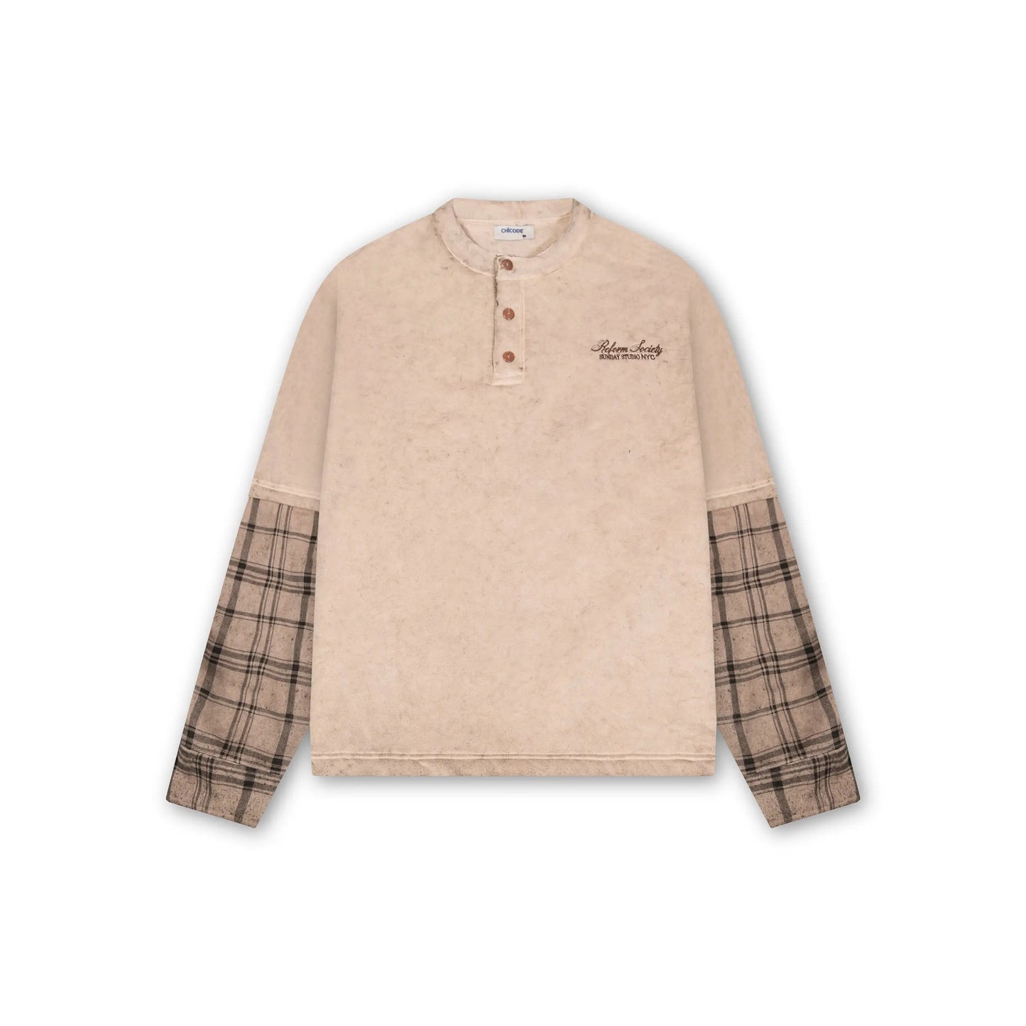 Plaid Sleeve Polo™ CHICODE