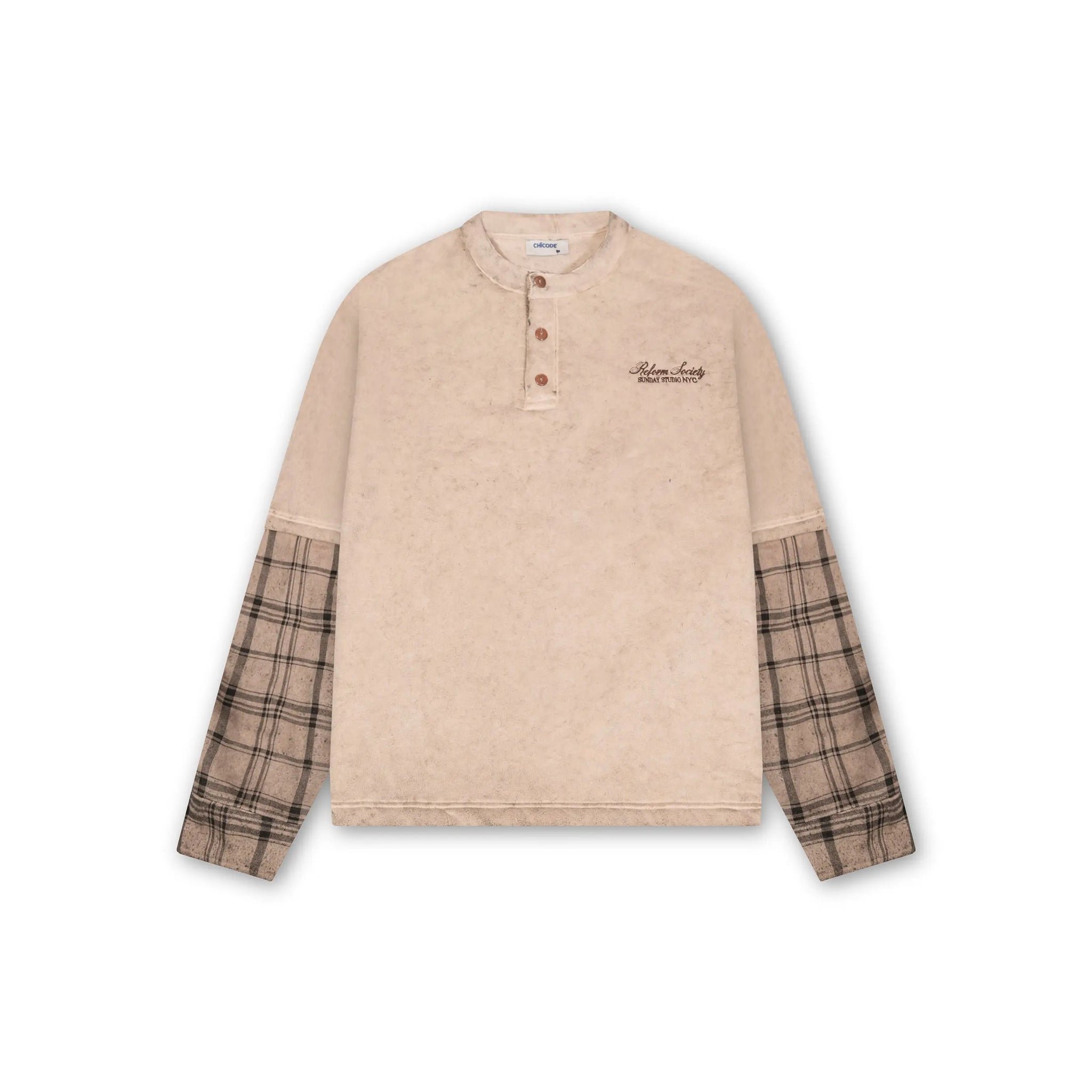 Plaid Sleeve Polo™ CHICODE