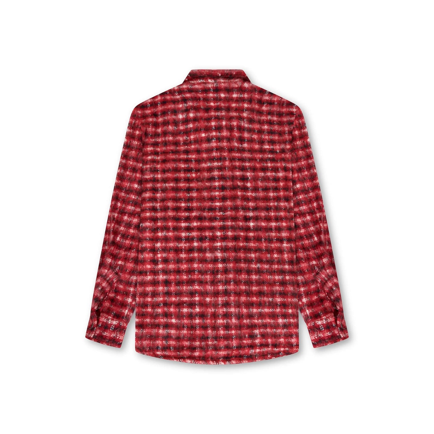 Burgundy Plaid Knit Jacket CHICODE