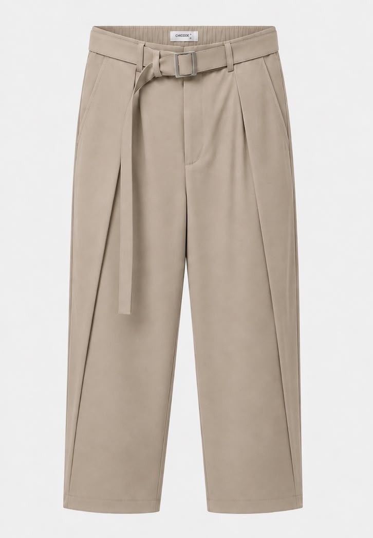 Belted Tailored Pants