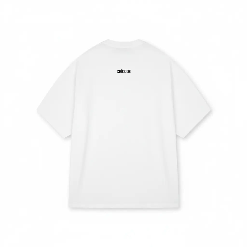 Back Logo Oversized Tee White Back